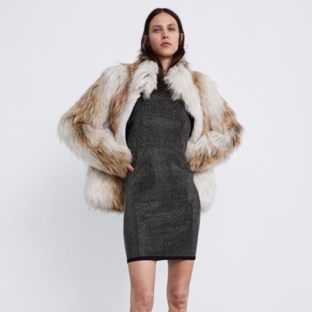 ZARA Limited Edition Beaded Knit Dress